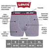 Picture of Levi's Mens Stretch Boxer Brief Underwear Breathable Stretch Underwear 4 Pack Black/Heather Grey/Navy/Red, Medium