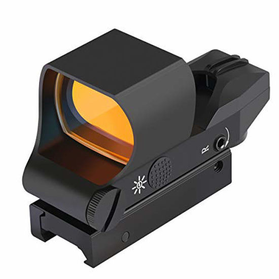 GetUSCart- Feyachi RS-30 Reflex Sight, Multiple Reticle System Red Dot  Sight with Picatinny Rail Mount, Absolute Co-Witness