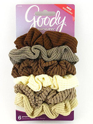 Picture of Goody Ouchless Nude Knit Ponytailer Scrunchies - 6 Pcs.