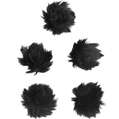 Picture of eBoot 5 Pack Furry Outdoor Microphone Windscreen Muff for Most Lavalier Microphones