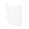 Picture of Rubbermaid Unbreakable Expandable Three-Pocket Wall File Set, Clear (65976)