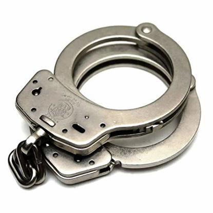 Picture of Smith & Wesson M100-1 Chain Handcuffs, Nickel Plated