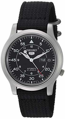 Picture of Seiko Men's SNK809 Seiko 5 Automatic Stainless Steel Watch with Black Canvas Strap