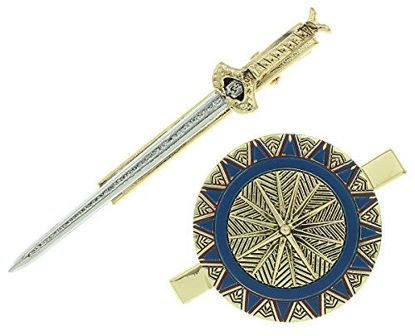 Picture of Wonder Woman Sword and Shield Hair Clip Set