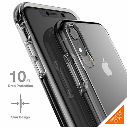 Picture of Gear4 33192 Crystal Palace Case Advanced Impact Protection [ Approved D3O ], Slim, Tough Design iPhone XR -, Crystal Palace, Clear