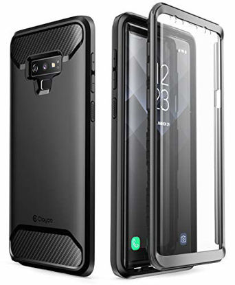 Picture of Samsung Galaxy Note 9 Case, Clayco [Xenon Series] Full-Body Rugged Case with Built-in 3D Curved Screen Protector for Samsung Galaxy Note 9 (2018 Release) (Black)