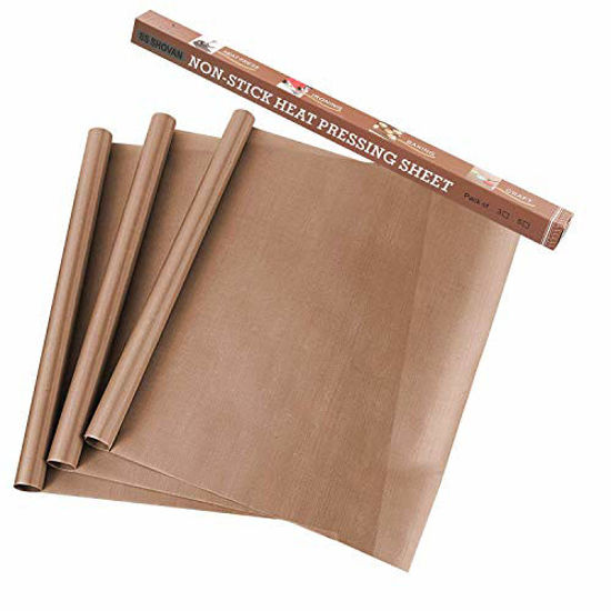 6x Teflon Sheet for Heat Press PTFE Cover Paper Mat Non-Stick for Baking Clothes 