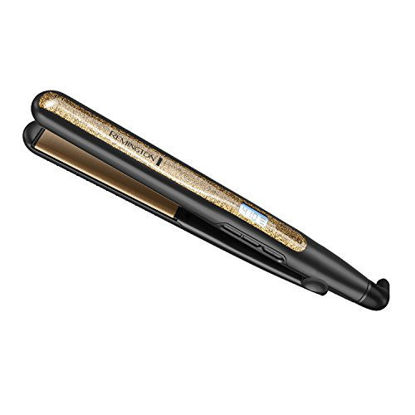 Picture of Remington S6501 1 Ultimate Ceramic Flat Iron with Protection Against Frizz, Smooth Glide Hair Straightener, High Heat and Temperature Lock