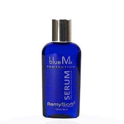 Picture of RemySoft blueMax Protective Silicone Serum - Safe for Hair Extensions, Weaves and Wigs - Salon Formula Serum 2oz