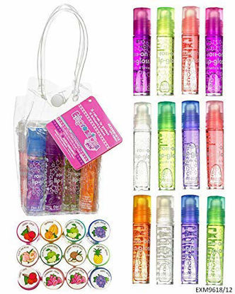 Picture of Expressions by Almar -Expressions Girl 12 Piece Flavored Lip Gloss for Girls Set in Carrying Case