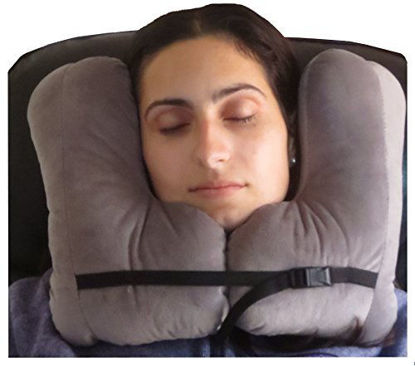Picture of SkySiesta SNUG Travel Pillow - Head Support with L Shaped, Fiber Filled Sides. Patented Design.