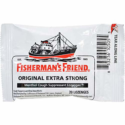 Picture of FISHERMANS FRIEND 20 LOZENGES 10MG ORIGINAL EXTRA STRONG (pack of 3) by Greenwood Brands