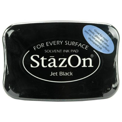 Picture of Tsukineko SZ000031 Full-Size StazOn Multi-Surface Inkpad, Jet Black