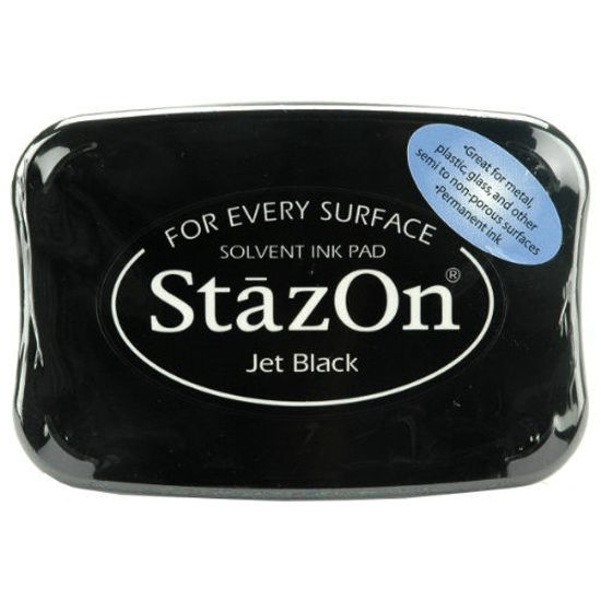 Picture of Tsukineko SZ000031 Full-Size StazOn Multi-Surface Inkpad, Jet Black