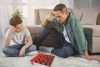 Picture of Point Games Checkers Board - Stackable Grooves to Secure The King - Fun Game for All Ages