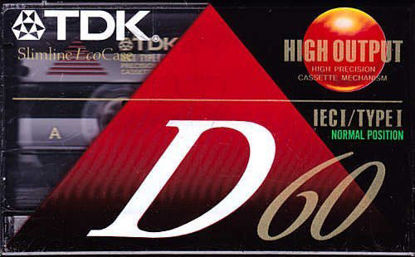 Picture of TDK D60 60-Minute Cassettes: 5-Pack