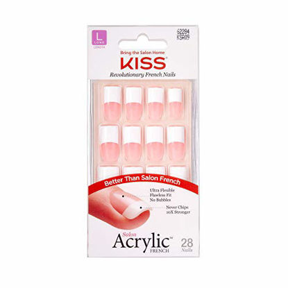 Picture of KISS Salon Acrylic French Nails Long Length KSA09 (2 PACK)