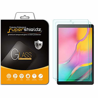 Picture of (2 Pack) Supershieldz for Samsung Galaxy Tab A 10.1 (2019) (SM-T510 Model) Screen Protector, (Tempered Glass) Anti Scratch, Bubble Free