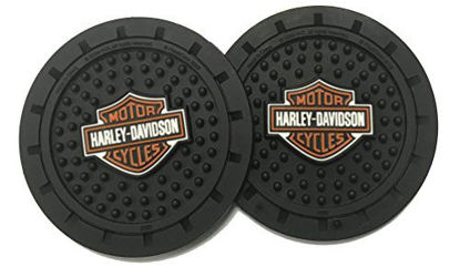 Picture of Harley-Davidson Orange Bar & Shield Drink Holder Coasters, Set of 2 CG625