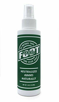 Picture of Natural Shoe Deodorizer & Gear Spray - Foot Odor Eliminator - Eliminates Smells Naturally. Use on Stinky Shoes, Gear, Smelly feet and Household Odors. Made in USA
