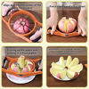 Picture of Newness Apple Slicer Corer, 8-Slice [Large Size] Premium Apple Slicer Corer, Cutter, Divider, Wedger, Stainless Steel Easy Grip Fruit Slicer with Sharp Blade for Apples, Pears and More, Orange