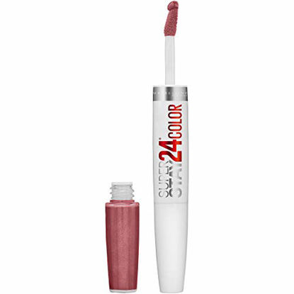 Picture of Maybelline SuperStay 24 2-Step Liquid Lipstick Makeup, Forever Chestnut, 1 kit