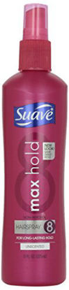 Picture of Suave Non Aerosol Spray Maximum Hold Unscented Hairspray, 11 oz