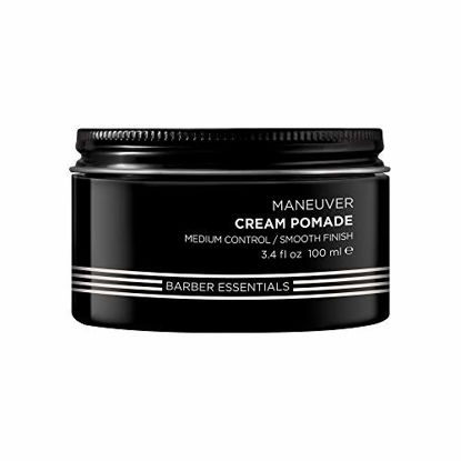 Picture of Redken Brews Cream Pomade For Men, Medium Hold, Natural Finish 3.4 oz
