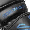 Picture of New Item Sanabul Essential 7 oz MMA Hybrid Sparring Gloves (Black/Blue, Small/Medium)