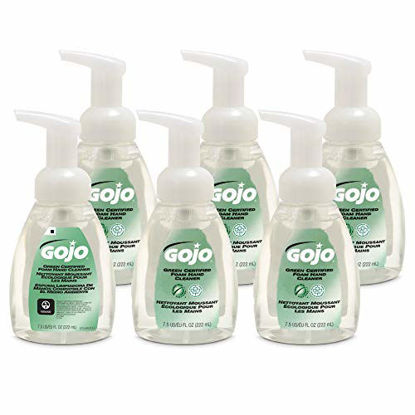 Picture of GOJO Green Certified Foam Hand Cleaner, EcoLogo Certified, 7.5 fl oz Foaming Soap Pump Bottles (Pack of 6) - 5715-06