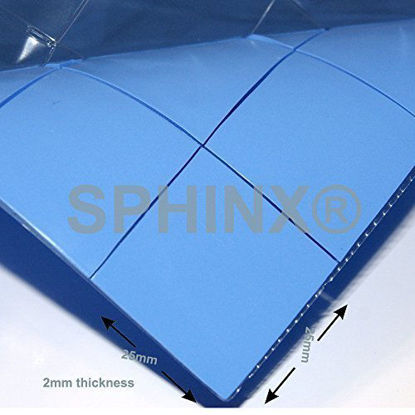 Picture of SPHINX 16 x Thermal Silicone Conductive Pad 25x25x2mm For Laptop Heatsink, Chip, PS 2 3 4, GPU, CPU, XBOX