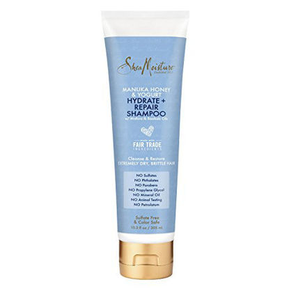 Picture of Shea Moisture Manuka Honey & Yogurt Hydrate + Repair Shampoo, 10.3 fl oz