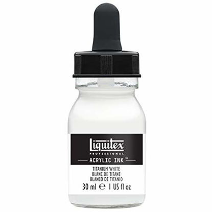 Picture of Liquitex 4260432 Professional Acrylic Ink 1-oz jar, Titanium White