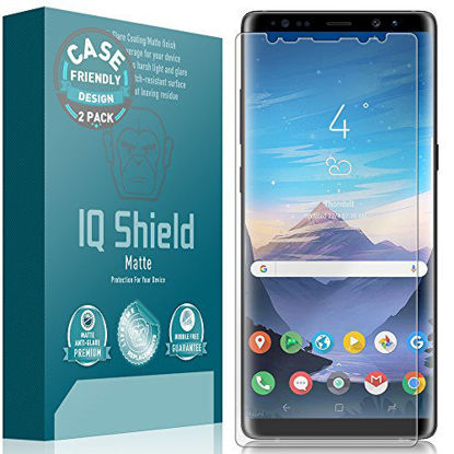 Picture of IQ Shield Matte Screen Protector Compatible with Galaxy Note 8 (Case Friendly)(2-Pack) Anti-Glare Anti-Bubble Film