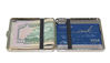 Picture of Delux Stainless Steel RFID Blocking Victorian Style Classic Metallic Silver Color Double Sided King Cigarette Case Holder and Credit Card RFID Protective Security Wallet Case (Plaid)