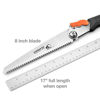 Picture of Folding Hand Saw Wood Saw Multi -Purpose 8" Triple Cut Carbon Steel Blade - Premium Folding Saw w/Gear Lock for Security - Ergonomic No-Slip Handle - Rugged Strength & Durability for Camping, Hiking