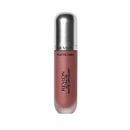 Picture of Revlon Ultra HD Matte Lipcolor, Velvety Lightweight Matte Liquid Lipstick In Nude / Brown, Forever (645), 0.2 oz