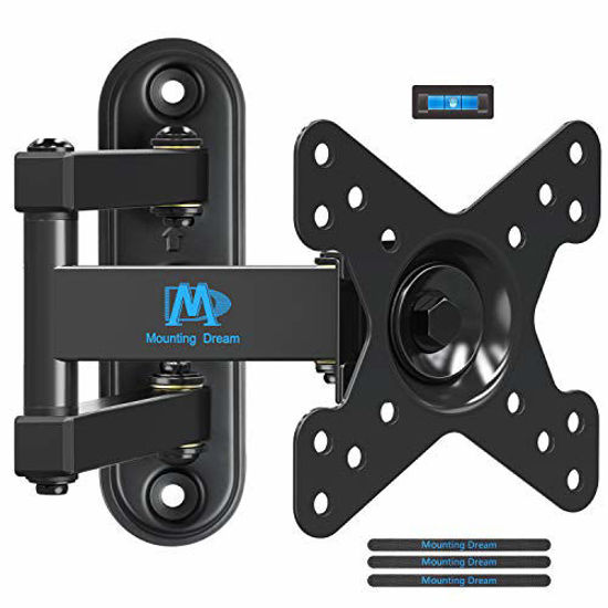 Picture of Mounting Dream Full Motion Monitor Wall Mount TV Bracket for 10-26 Inch LED, LCD Flat Screen TV and Monitor, TV Mount with Swivel Articulating Arm, Monitor Mount Up to VESA 100x100mm and 33LBS MD2463