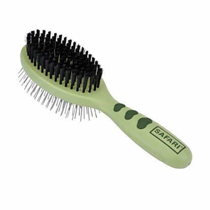 Picture of Safari by Coastal Pin & Bristle Combination Brush for Complete Grooming of All Dog Coat Types