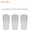 Picture of ImpressArt - Aluminum Bracelet Blanks, 1/4 x 6, Pack of 12, for Metal Stamping & Engraving