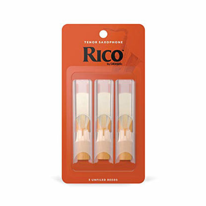 Picture of DAddario Woodwinds RKA0330 Rico Tenor Sax Reeds, Strength 3.0, 3-pack