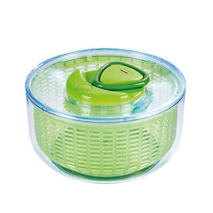 Picture of ZYLISS Easy Spin Salad Spinner, Large, Green, BPA Free