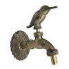 Picture of Outdoor Faucet Bird Spigot Solid Brass Antique Finish Garden Tap Bibcock Hose Not Included