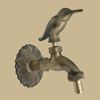 Picture of Outdoor Faucet Bird Spigot Solid Brass Antique Finish Garden Tap Bibcock Hose Not Included