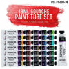 Picture of U.S. Art Supply Professional 36 Color Set of Gouache Paint in Large 18ml Tubes - Color Mixing Wheel