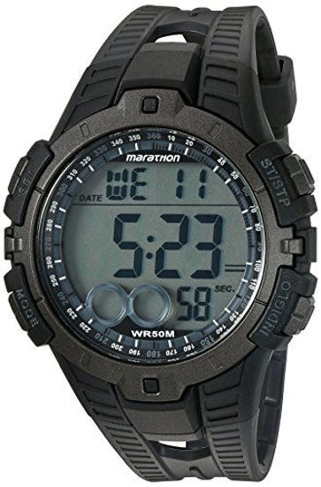 Picture of Marathon by Timex Men's T5K802 Digital Full-Size Black/Gray Resin Strap Watch
