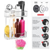 Picture of HASKO accessories - Shower Caddy with Suction Cup - 304 Stainless Steel 2Tier Basket for Bathroom - Rustproof (Chrome)