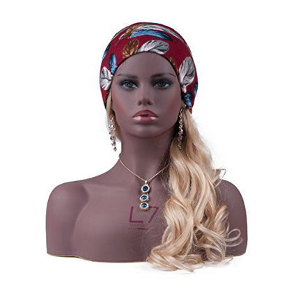 Picture of L7 Mannequin Women's Realistic Mannequin Manikin Head bust with Partial Cheat for Wigs, Hats, Sunglasses
