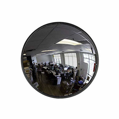 Picture of 12 Acrylic Convex Mirror, Round Indoor Security Mirror for the Garage Blind Spot, Store Safety, Warehouse Side View, and More, Circular Wall Mirror for Personal or Office Use - Vision Metalizers