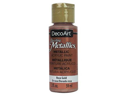 Picture of DecoArt 2oz RosGold Dazzling Metallic, 2 oz
